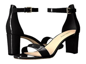 送料無料 ナインウエスト Nine West レディース 女性用 シューズ 靴 ヒール Pruce Block Heel Sandal - Black Sleek Patent PU