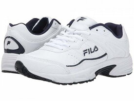 送料無料 フィラ Fila メンズ 男性用 シューズ 靴 スニーカー 運動靴 Memory Sportland - White/Fila Navy/Metallic Silver