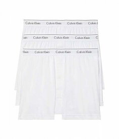 送料無料 カルバンクライン Calvin Klein Underwear メンズ 男性用 ファッション 下着 Cotton Classics Multipack Pack Knit Boxer - White