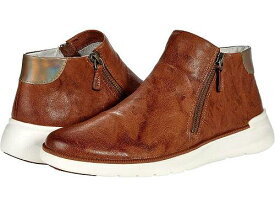 送料無料 ジョーンストンアンドマーフィー Johnston &amp; Murphy レディース 女性用 シューズ 靴 ブーツ アンクル ショートブーツ Emery Zip Bootie - Cognac Washed Sheepskin