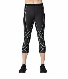 送料無料 シーダブリューエックス CW-X レディース 女性用 ファッション パンツ ズボン Endurance Generator Insulator Joint &amp; Muscle Support 3/4 Compression Tights - Black/Gray Sky