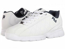 送料無料 フィラ Fila メンズ 男性用 シューズ 靴 スニーカー 運動靴 Fulcrum 3 - White/White/Fila Navy