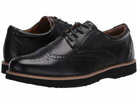 送料無料 デアスタッグズ Deer Stags メンズ 男性用 シューズ 靴 オックスフォード 紳士靴 通勤靴 Walkmaster Wing Tip Oxford - Black