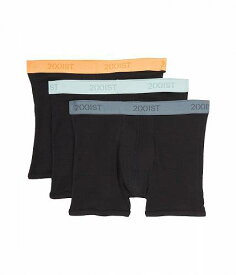 送料無料 ツーバイスト 2(X)IST メンズ 男性用 ファッション 下着 3-Pack ESSENTIAL No Show Brief - Black With Buff Orange/Black With Surf Spray/Black Stormy Weathe