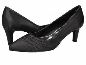 送料無料 イージーストリート Easy Street レディース 女性用 シューズ 靴 ヒール Nobel - Black Satin
