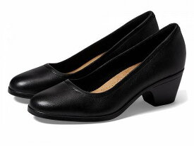 送料無料 クラークス Clarks レディース 女性用 シューズ 靴 ヒール Emily 2 Ruby - Black Leather