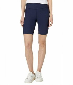 送料無料 スケッチャーズ SKECHERS レディース 女性用 ファッション ショートパンツ 短パン Go Walk Ribbed High Waist 8 inch Bike Shorts - Navy