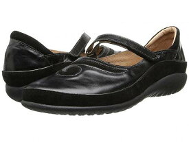 送料無料 ナオト Naot レディース 女性用 シューズ 靴 フラット Matai - Black Madras Leather/Black Suede