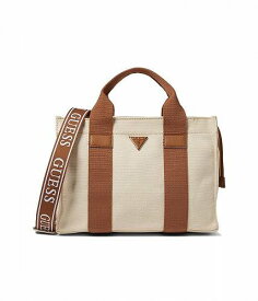 送料無料 ゲス GUESS レディース 女性用 バッグ 鞄 トートバッグ バックパック リュック Canvas II Small Tote - Natural/Cognac