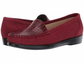 送料無料 サス SAS レディース 女性用 シューズ 靴 ローファー ボートシューズ Simplify Comfort Loafer - Red Tetris