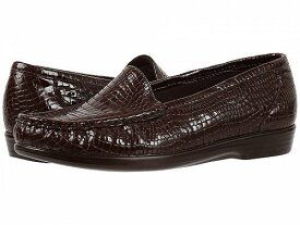 送料無料 サス SAS レディース 女性用 シューズ 靴 ローファー ボートシューズ Simplify Comfort Loafer - Brown Croc