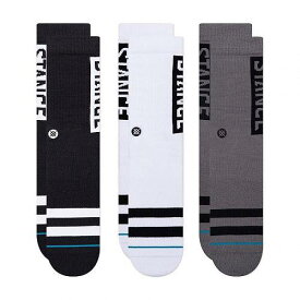 送料無料 スタンス Stance ファッション ソックス 靴下 The Og 3-Pack - Black/White