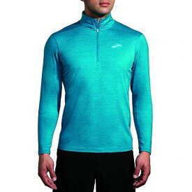 送料無料 ブルックス Brooks メンズ 男性用 ファッション パーカー スウェット Dash 1/2 Zip 2.0 - Heather Cerulean