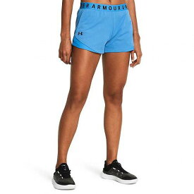 送料無料 アンダーアーマー Under Armour レディース 女性用 ファッション ショートパンツ 短パン Play Up Shorts 3.0 Twist - Viral Blue/Viral Blue/Black
