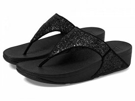 送料無料 フィットフロップ FitFlop レディース 女性用 シューズ 靴 サンダル Lulu Glitter Toe-Thongs - Black Glitter