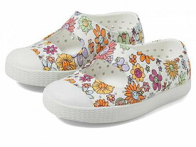 送料無料 ネイティブ Native Shoes Kids 女の子用 キッズシューズ 子供靴 スニーカー 運動靴 Jefferson Juniper Print (Toddler) - Shell White/Shell White/New Floral