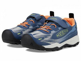 送料無料 キーン Keen Kids キッズ 子供用 キッズシューズ 子供靴 ハイキングブーツ Wanduro Speed (Toddler/Little Kid) - Vintage Indigo/Tangerine