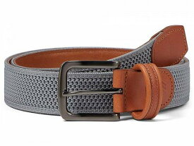 送料無料 ジョーンストンアンドマーフィー Johnston &amp; Murphy メンズ 男性用 ファッション雑貨 小物 ベルト Amherst Knit Belt - Grey