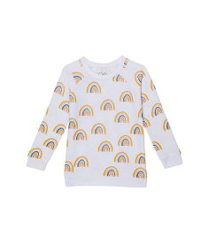 送料無料 Chaser Kids 女の子用 ファッション 子供服 セーター Rainbow Pullover (Toddler/Little Kids) - White