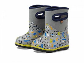 送料無料 ボグス Bogs Kids キッズ 子供用 キッズシューズ 子供靴 ブーツ レインブーツ Baby Classic Funny Faces (Toddler) - Gray Multi