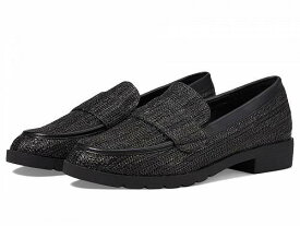 送料無料 ケネスコール Kenneth Cole Reaction レディース 女性用 シューズ 靴 ローファー ボートシューズ Fern - Black Raffia