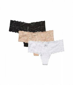 送料無料 コサベラ Cosabella レディース 女性用 ファッション 下着 ショーツ Never Say Never Comfie Cutie Thong 3-Pack - Black/White/Sette