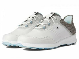 送料無料 フットジョイ FootJoy レディース 女性用 シューズ 靴 スニーカー 運動靴 Stratos Spikeless Luxury Casual - White/Ice Blue