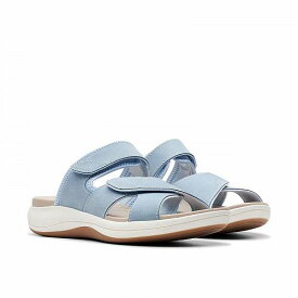 送料無料 クラークス Clarks レディース 女性用 シューズ 靴 サンダル Mira Ease - Denim Blue Textile