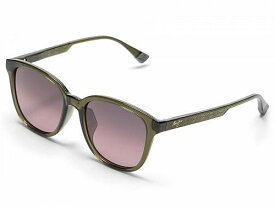 送料無料 マウイ ジム Maui Jim メンズ 男性用 メガネ 眼鏡 サングラス Kuikahi - Shiny Trans Green/Maui Rose Polarized