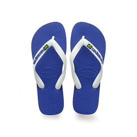 送料無料 ハワイアナス Havaianas メンズ 男性用 シューズ 靴 サンダル Brazil Logo Flip Flop Sandal - Marine Blue