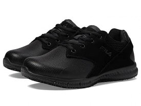 送料無料 フィラ Fila レディース 女性用 シューズ 靴 スニーカー 運動靴 Memory Layers Slip Resistant - Black/Black/Black