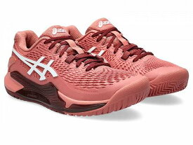 送料無料 アシックス ASICS レディース 女性用 シューズ 靴 スニーカー 運動靴 GEL-Resolution 9 - Light Garnet/White