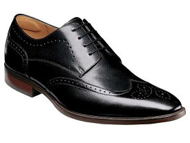 送料無料 フローシャイム Florsheim メンズ 男性用 シューズ 靴 オックスフォード 紳士靴 通勤靴 Sorrento Wing Tip Oxford - Black Smooth