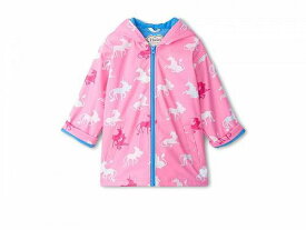 送料無料 Hatley Kids 女の子用 ファッション 子供服 アウター ジャケット ジャケット Mystical Unicorn Zip Up Rain Jacket (Toddler/Little Kid/Big Kid) - Sachet Pink