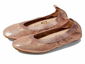 送料無料 ヨシサムラ Yosi Samra Kids 女の子用 キッズシューズ 子供靴 フラット Miss Samara Glitter Ballet Flat (Toddler/Little Kid/Big Kid) - Rose Gold Patent Glitter