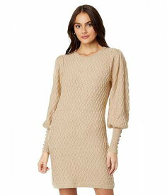 送料無料 リリーピューリッツァー Lilly Pulitzer レディース 女性用 ファッション ドレス Jacquetta Sweater Dress - Heathered Sand Bar Metallic