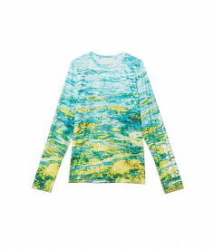 送料無料 コロンビア Columbia Kids 男の子用 ファッション 子供服 アクティブウエアシャツ Super Terminal Tackle Long Sleeve Shirt (Little Kids/Big Kids) - Gulf Stream Deepsea Fade