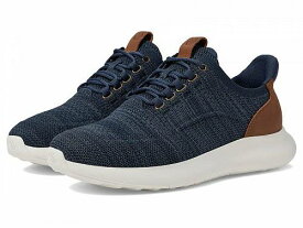 送料無料 ジョーンストンアンドマーフィー Johnston &amp; Murphy メンズ 男性用 シューズ 靴 スニーカー 運動靴 Amherst 2.0 Knit Plain Toe - Navy Heathered Knit