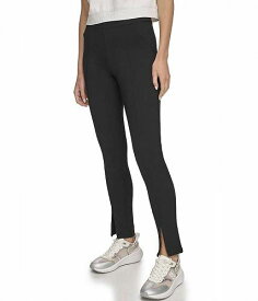 送料無料 ダナキャランニューヨーク DKNY レディース 女性用 ファッション パンツ ズボン Pull-On Front Slit Ponte Pants - Black