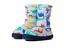 送料無料 Joules Kids 男の子用 キッズシューズ 子供靴 スリッパ Padabout Boot Slippers (Toddler/Little Kid/Big Kid) - Grey Dino