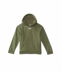 送料無料 アンダーアーマー Under Armour Kids 男の子用 ファッション 子供服 パーカー スウェット Rival Fleece Hoodie (Big Kids) - Marine OD Green/White