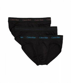 送料無料 カルバンクライン Calvin Klein Underwear メンズ 男性用 ファッション 下着 Cotton Stretch 3-Pack Hip Brief - Black/Capri Rose/Speakeasy/Vivid Blue Logos