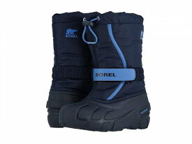 送料無料 ソレル SOREL Kids 男の子用 キッズシューズ 子供靴 ブーツ スノーブーツ Flurry (Toddler/Little Kid/Big Kid) - Collegiate Navy/Atmosphere