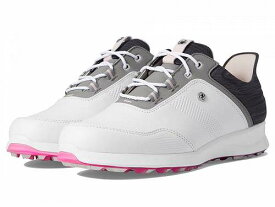 送料無料 フットジョイ FootJoy レディース 女性用 シューズ 靴 スニーカー 運動靴 Stratos Spikeless Luxury Casual - White/Black