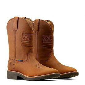 送料無料 アリアト Ariat メンズ 男性用 シューズ 靴 ブーツ ウエスタンブーツ Ridgeback Country Waterproof Western Boots - Status Brown