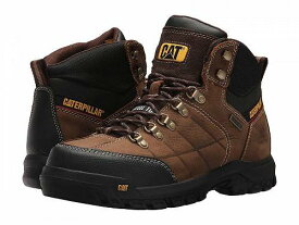 送料無料 キャタピラー Caterpillar メンズ 男性用 シューズ 靴 ブーツ ワークブーツ Threshold Waterproof Steel Toe - Brown