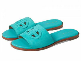 送料無料 コールハーン Cole Haan レディース 女性用 シューズ 靴 サンダル Flynn Logo Slide Sandal - Turquoise Suede