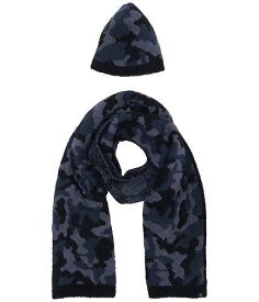 送料無料 ベアフードドリームズ Barefoot Dreams レディース 女性用 ファッション雑貨 小物 帽子 セット Cozychic Camo Beanie and Scarf Set - Indigo Multi 2