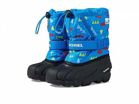 送料無料 ソレル SOREL Kids キッズ 子供用 キッズシューズ 子供靴 ブーツ スノーブーツ Flurry(TM) Print (Toddler/Little Kid) - Hyper Blue/Black