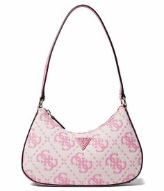 送料無料 ゲス GUESS レディース 女性用 バッグ 鞄 ショルダーバッグ バックパック リュック Ruma Mini Top Zip Shoulder Bag - Pink Logo